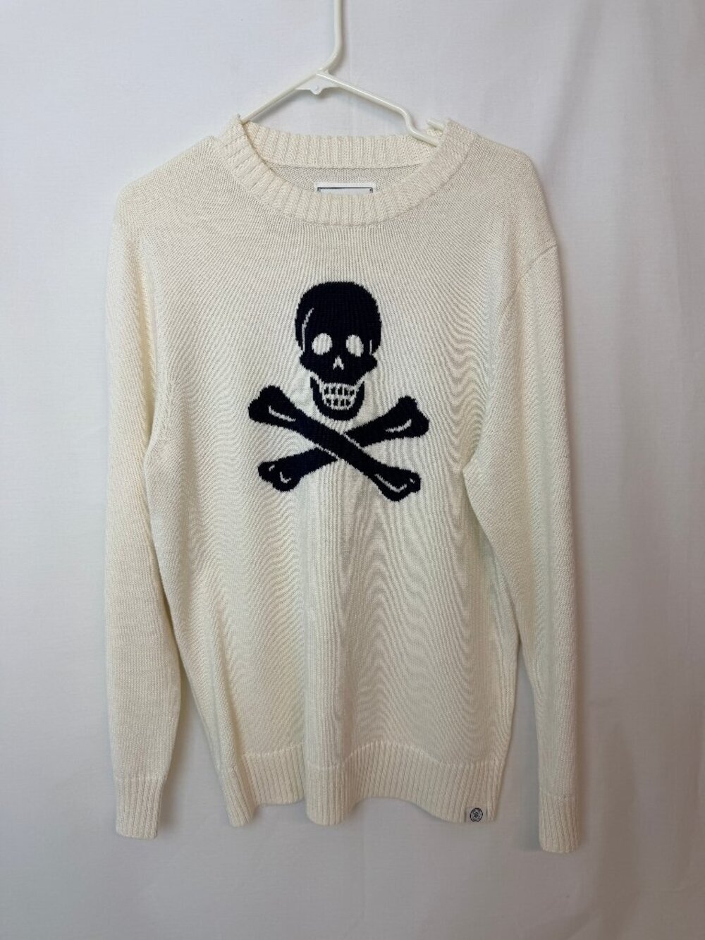 Long Wharf Supply Co. Bellamy SeaWell Skull Sweater Medium